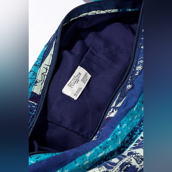 Boho Chic Beach Yoga Hobo Shoulder Bag - 100% Cotton - Bohemian Ethnic Inspired - Picture 8 of 8